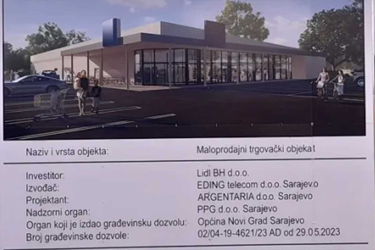 Prvi sarajevski Lidl dobio svoju konstrukciju, pogledajte kako izgleda (FOTO)