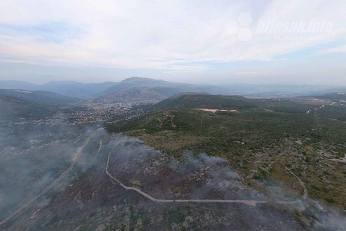 Proširio se požar kod Mostara