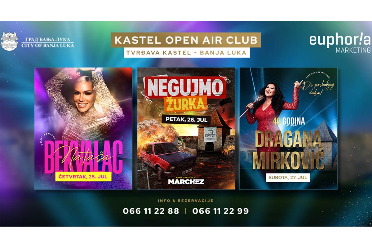 Spektakl koji će uzdrmati region: Nataša Bekvalac, Dragana Mirković i Negujmo žurka na Kastelu
