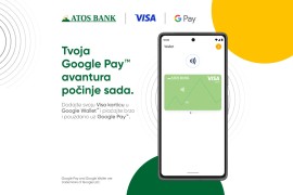 Uz ATOS BANK, Visa kartice i Google Pay ostvari povrat od 50KM