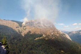 Helikopterima spriječeno širenje požara na visoku šumu NP "Sutjeska"