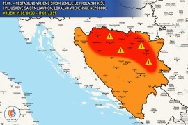 Danas nestabilno: Banjaluka u crvenoj zoni (FOTO)