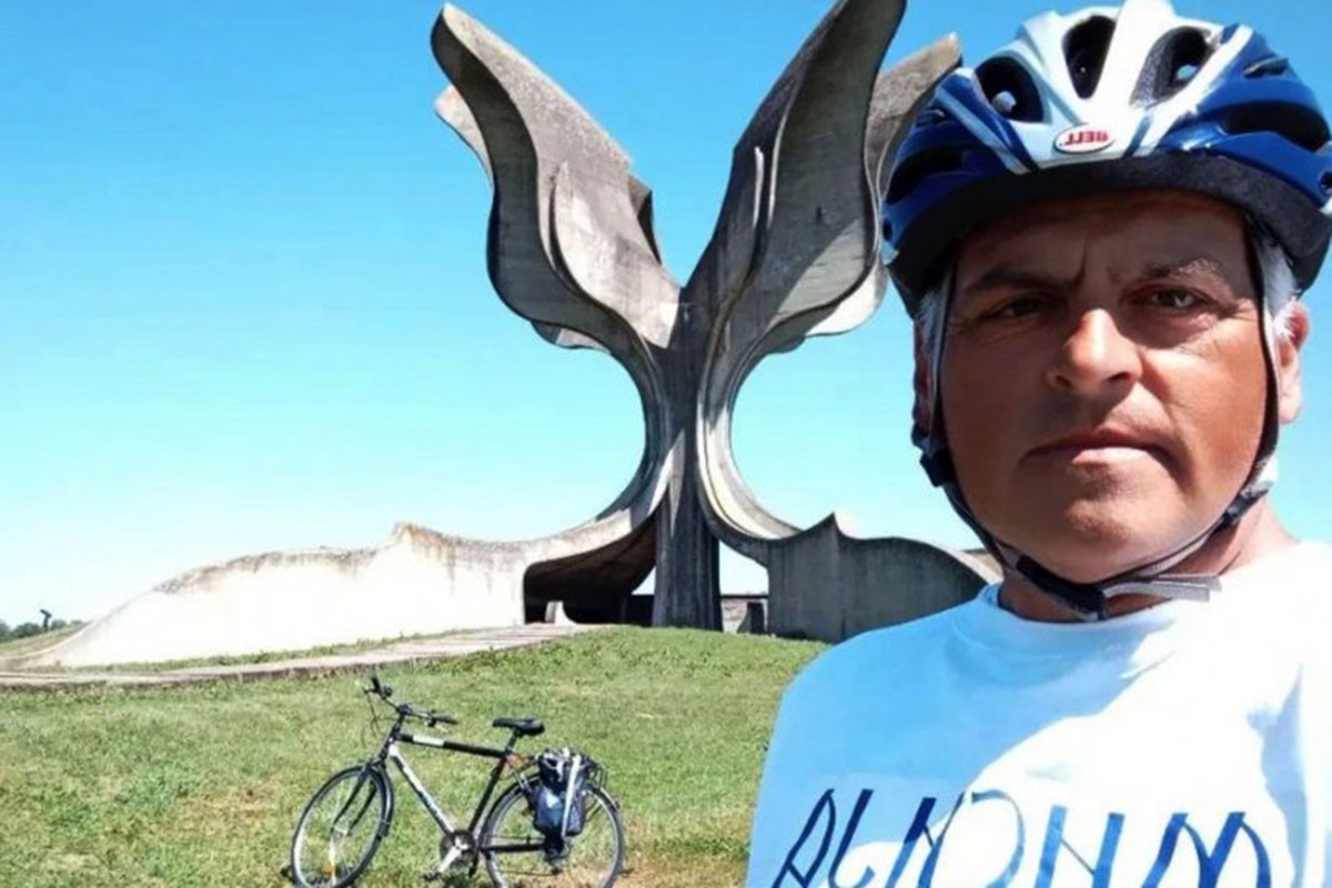Zlatko vozio bicikl 700 kilometara do Jasenovca