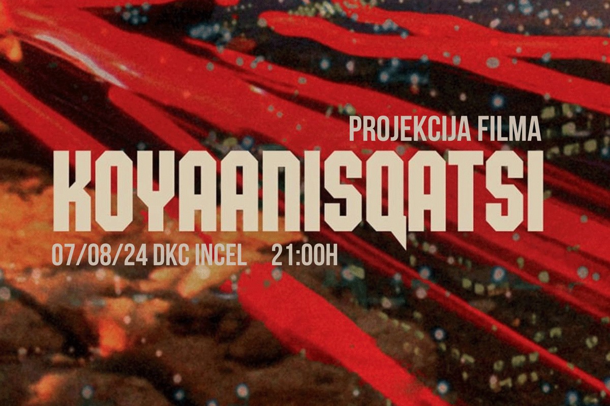 Projekcija dokumentarnog filma "Koyaanisqatsi" u DKC-u "Incel"