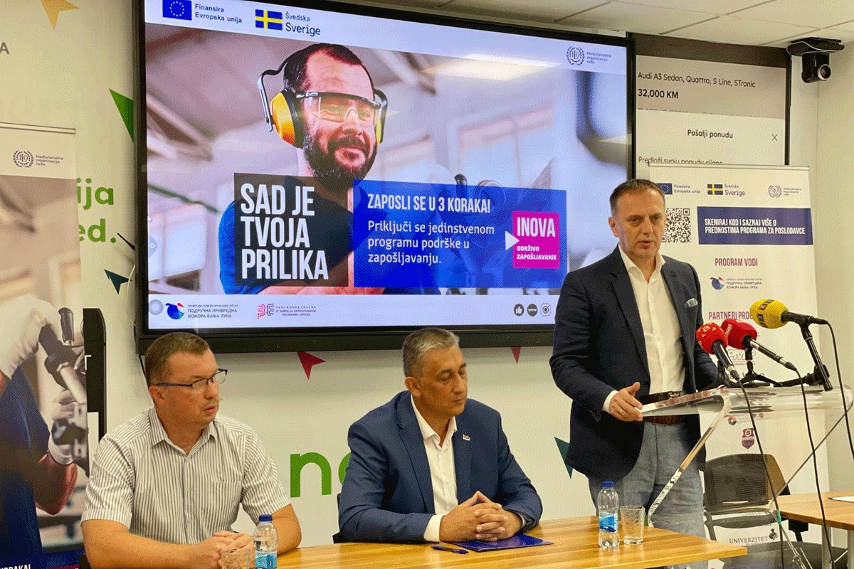 Program INOVA će obezbijediti posao za minimalno 50 osoba