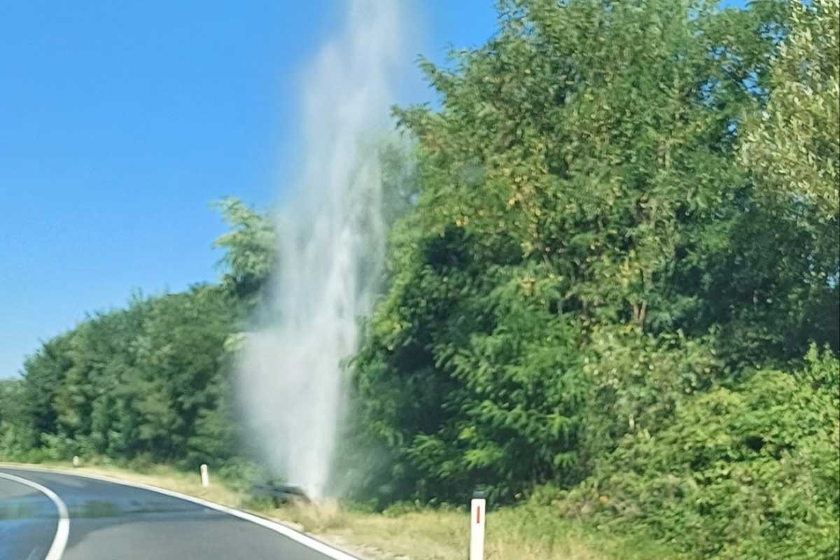 Kako je nastao “gejzir” u Mišinom Hanu, kvar je saniran (VIDEO)