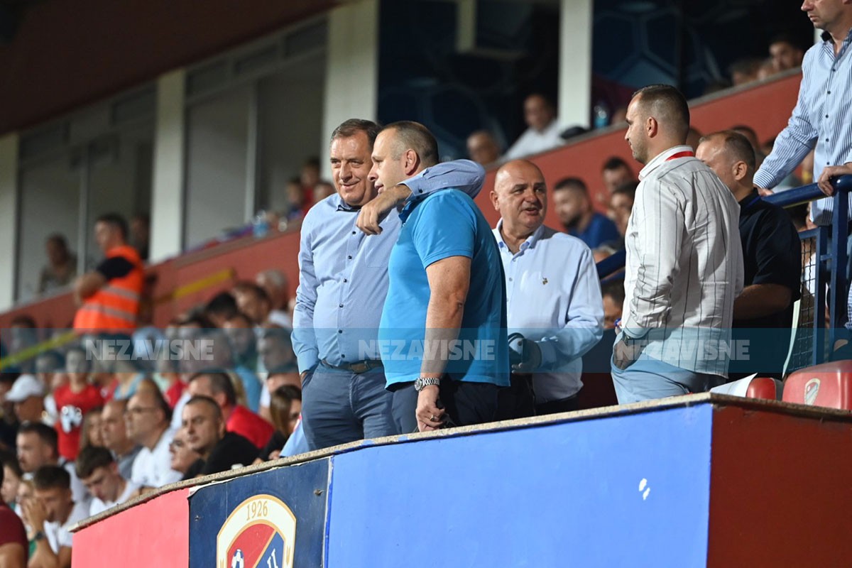 Podrška Borcu: Dodik i Šobot na Gradskom stadionu u Banjaluci