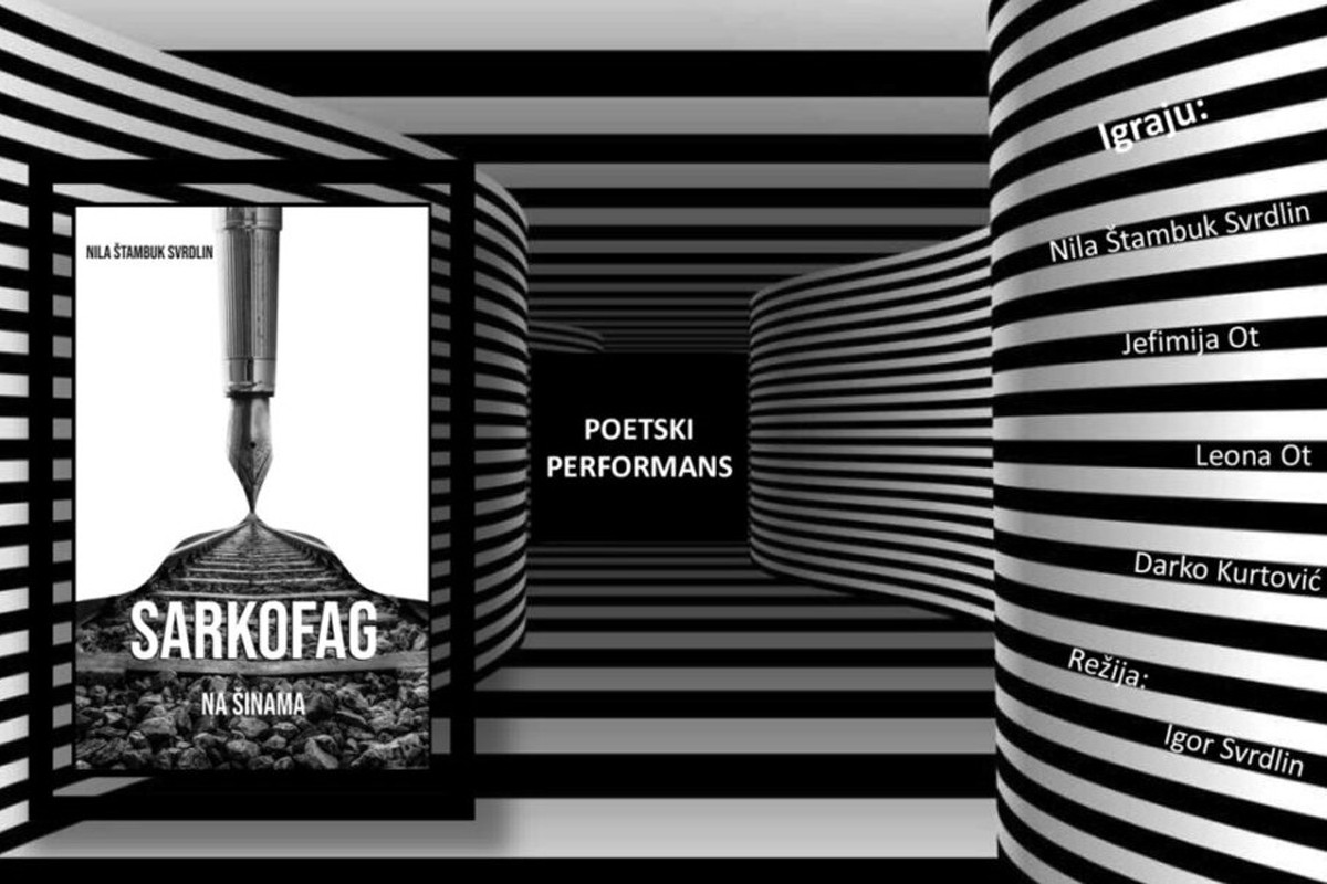 Poetski performans "Sarkofag na šinama" u Kulturnom centru Trebinje