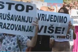 "Jesmo li ljudi ili robovi": Prosvjetni radnici HNK stupili u generalni ...