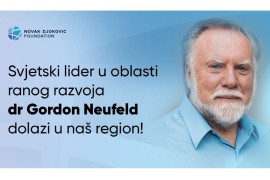 dr Gordon Neufeld stiže u region na inicijativu Fondacije Novak ...