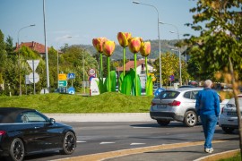 Banjaluka dobila kružnu raskrsnicu tulipan