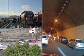 Četiri vozila se sudarila u tunelu, nastao kolaps