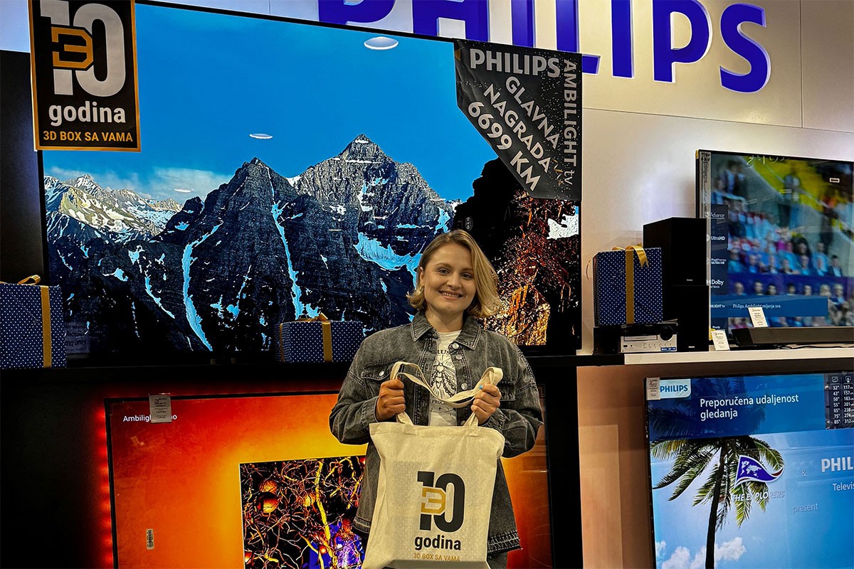 3D BOX slavi 10. rođendan: Philips TV vrijedan 6699 KM na poklon dobila Kristina Josipović!