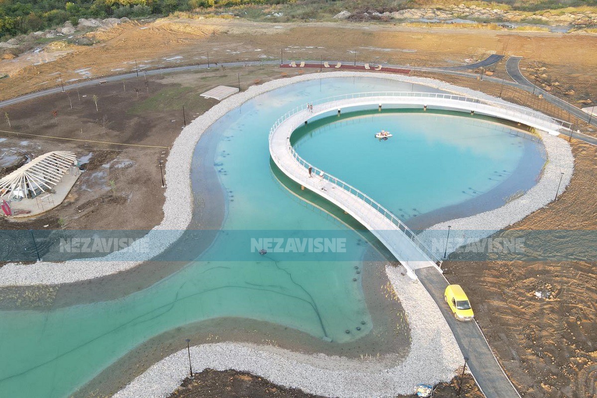 Vještačko jezero kod "Delte" u Banjaluci napunjeno vodom (FOTO, VIDEO)