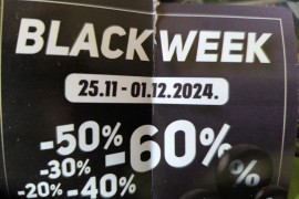 Sniženja od 20, 30 odsto nisu odraz "crnog petka"