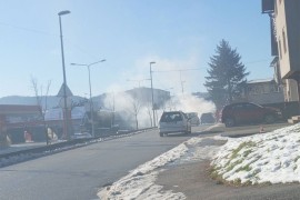 Gori automobil u Banjaluci