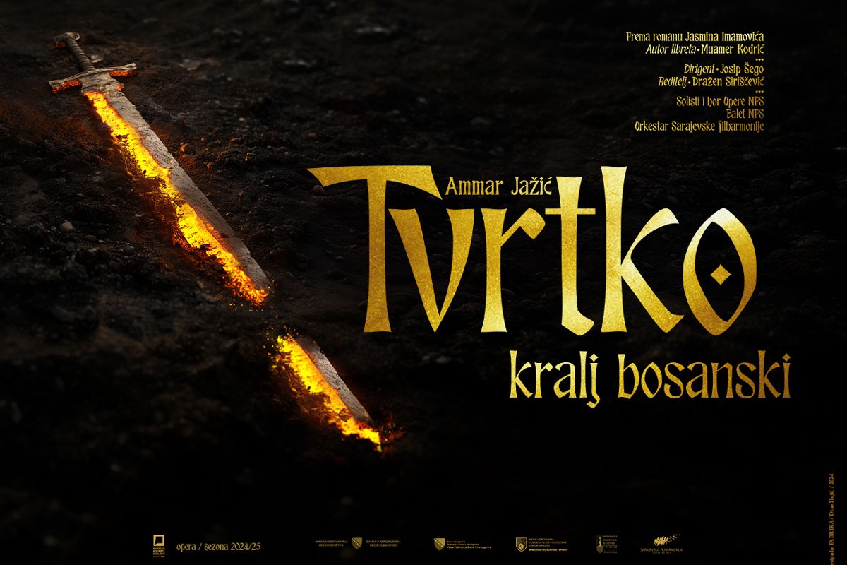 Praizvedba opere "Tvrtko, kralj bosanski" na daskama Narodnog pozorišta Sarajevo