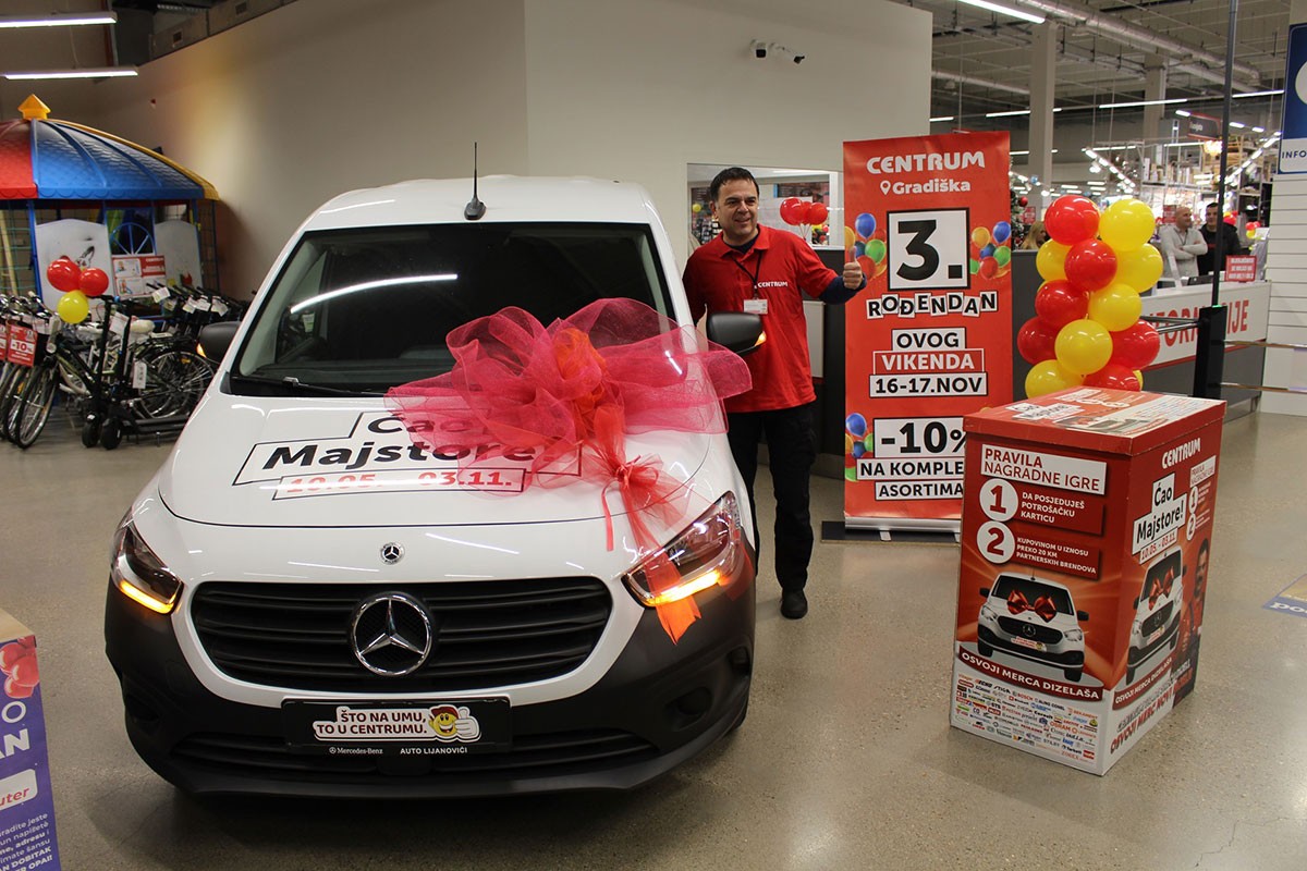 Velika nagradna igra Centruma: Izvučen dobitnik mercedesa