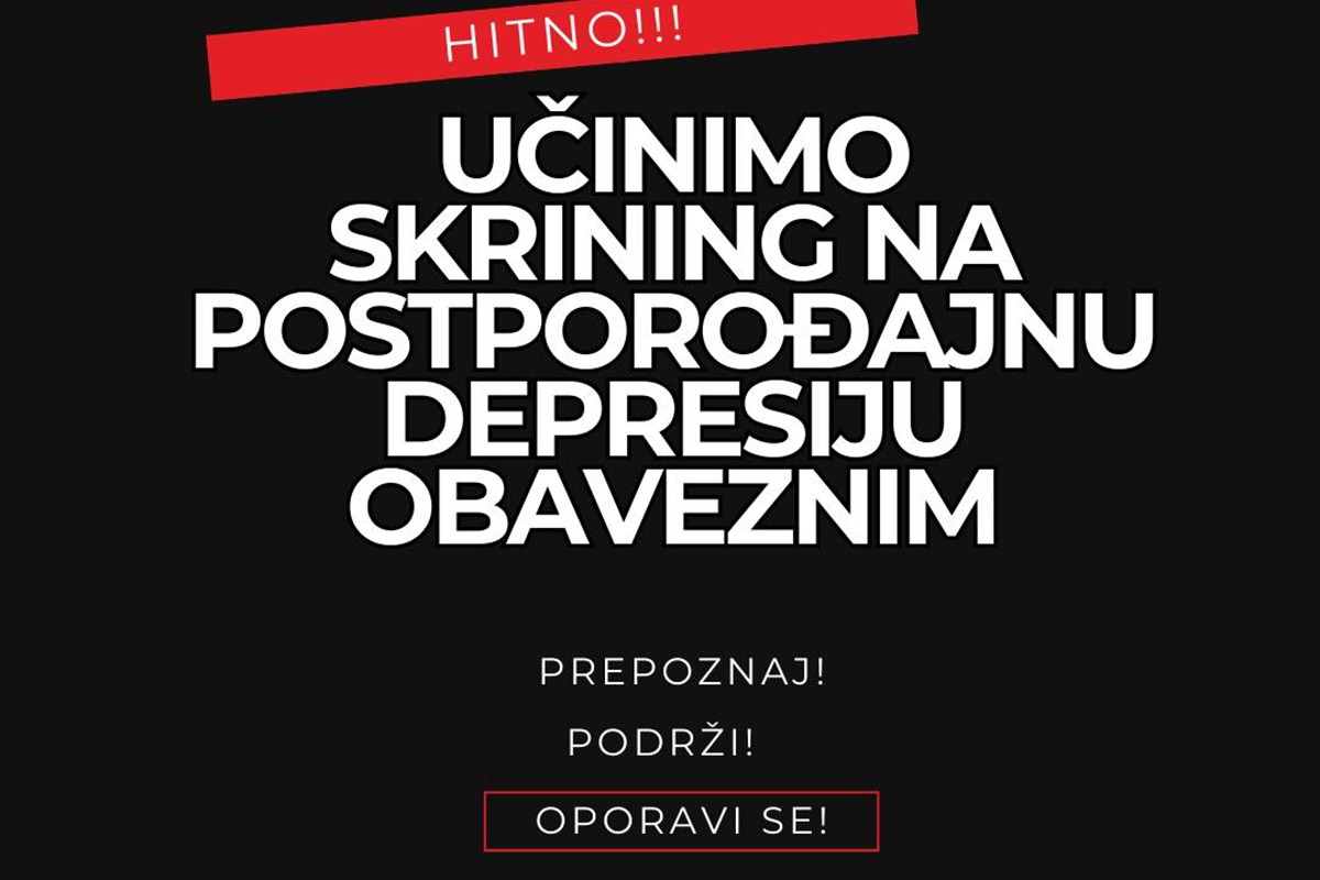 Podnesena hitna inicijativa: Nastaviti skrining na postporođajnu depresiju u RS