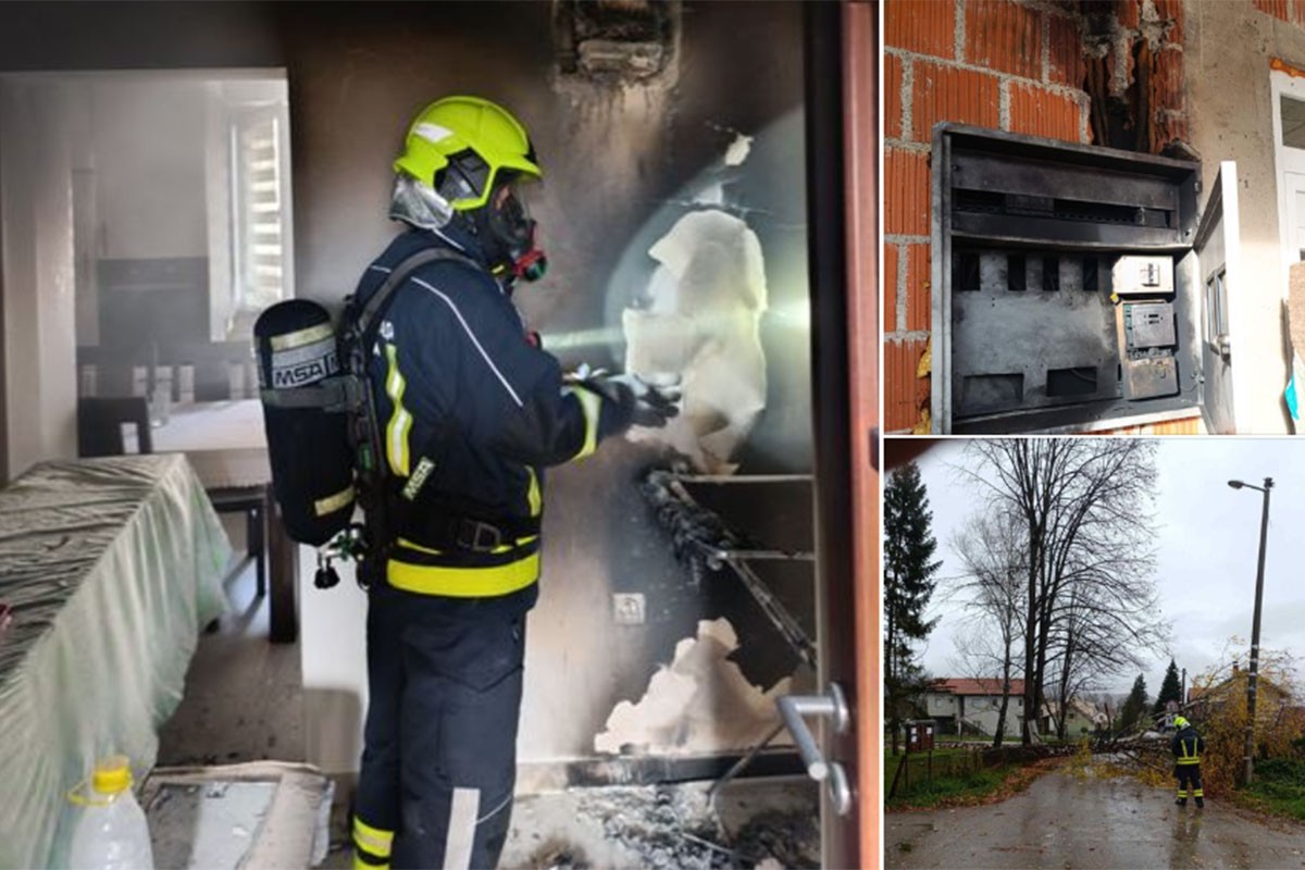 Puno posla za banjalučke vatrogasce: Gorjeli kuća i auto, padala drveća