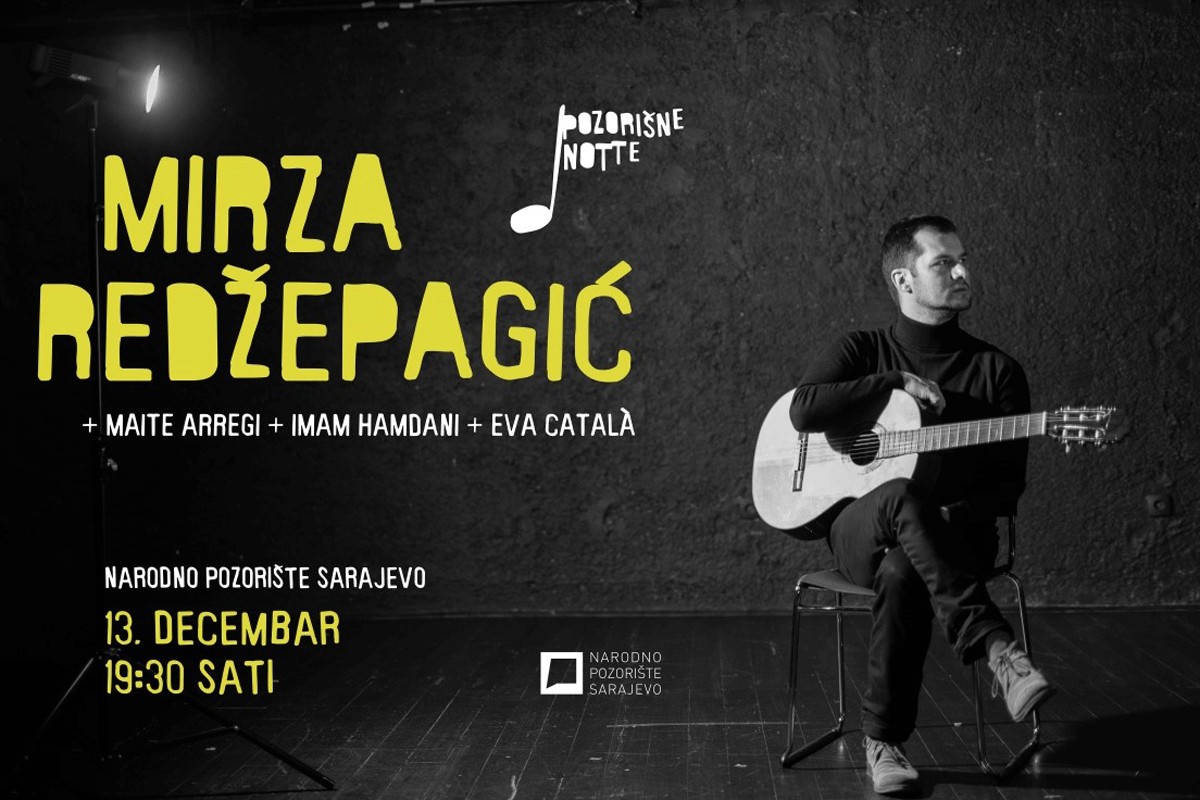 "Pozorišne notte": Specijalni program NPS otvara bh. gitarista Mirza Redžepagić