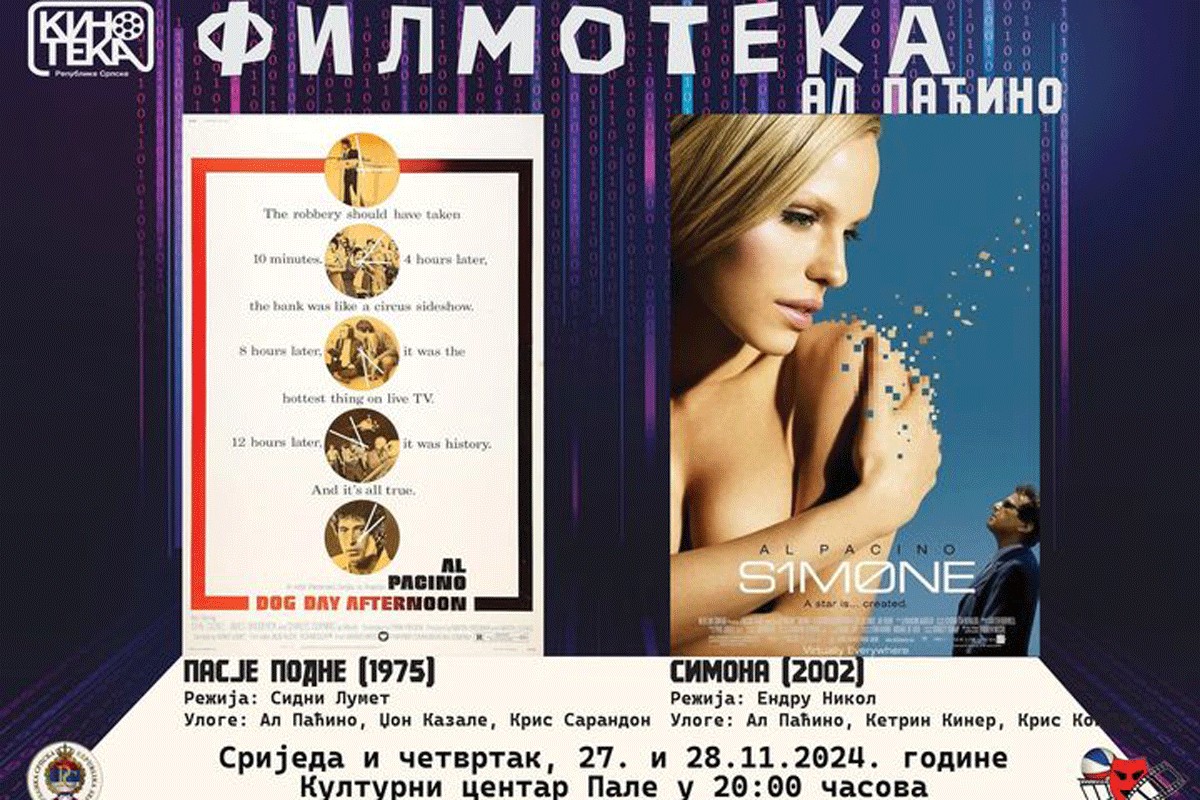 Filmoteka posvećena čuvenom glumcu Al Paćinu u Palama