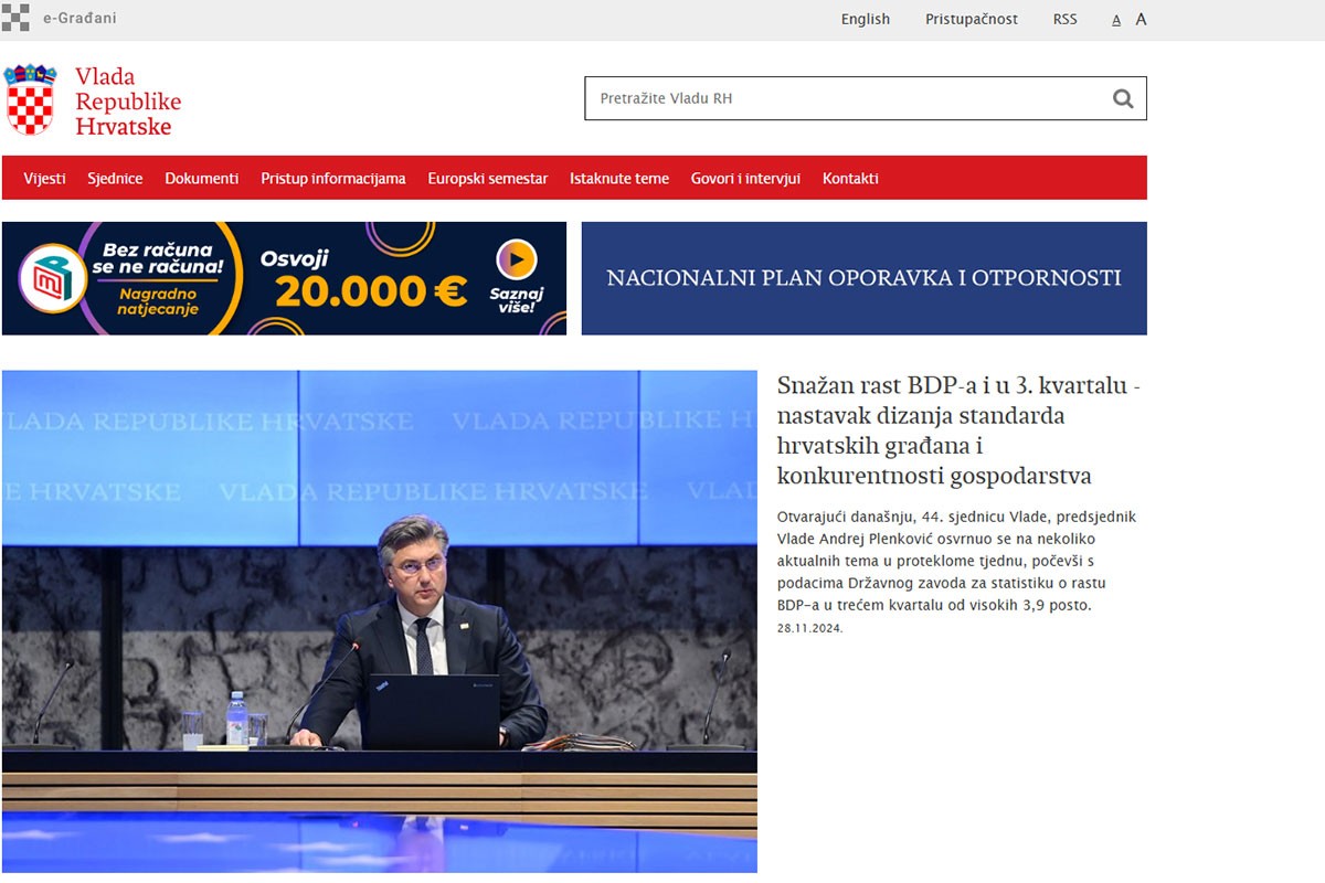 Otkriven uzrok pada stranica vlade i policije