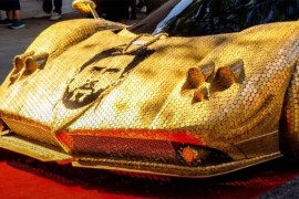 Pagani sa likom Lionela Mesija: Omaž legendi napravljen od novčića ...