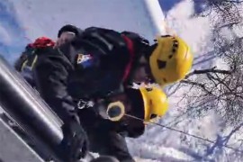 Muškarac evakuisan helikopterom iz Kneževa (VIDEO)