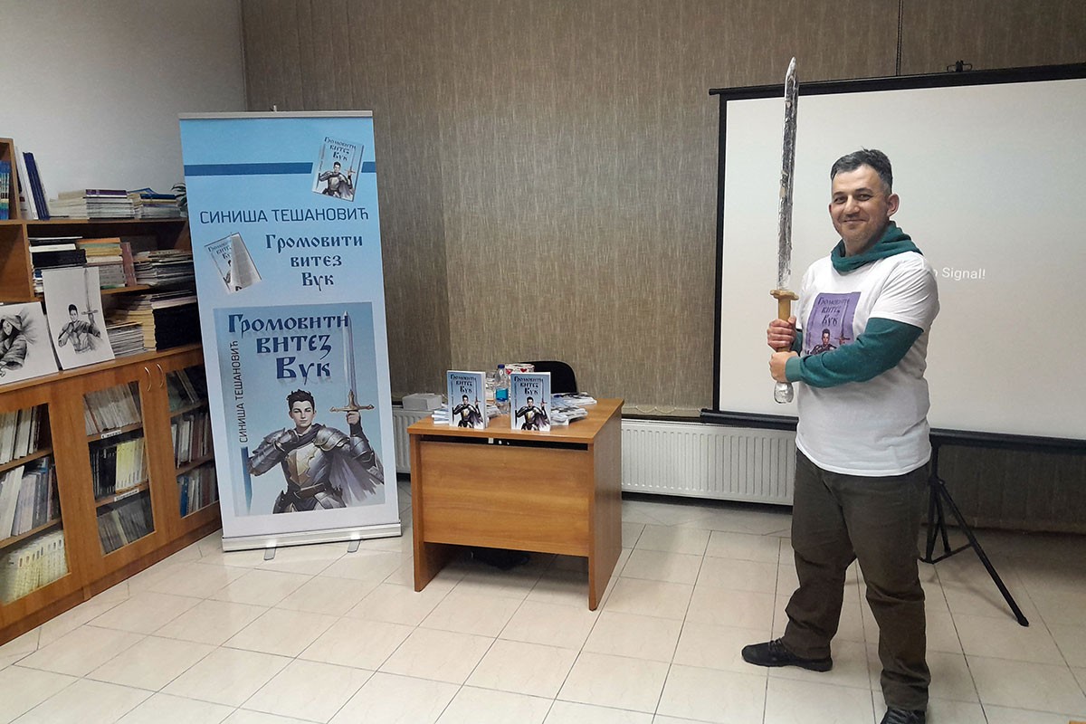 Tešanović promovisao svoj prvi roman epske fantastike u Mrkonjić Gradu
