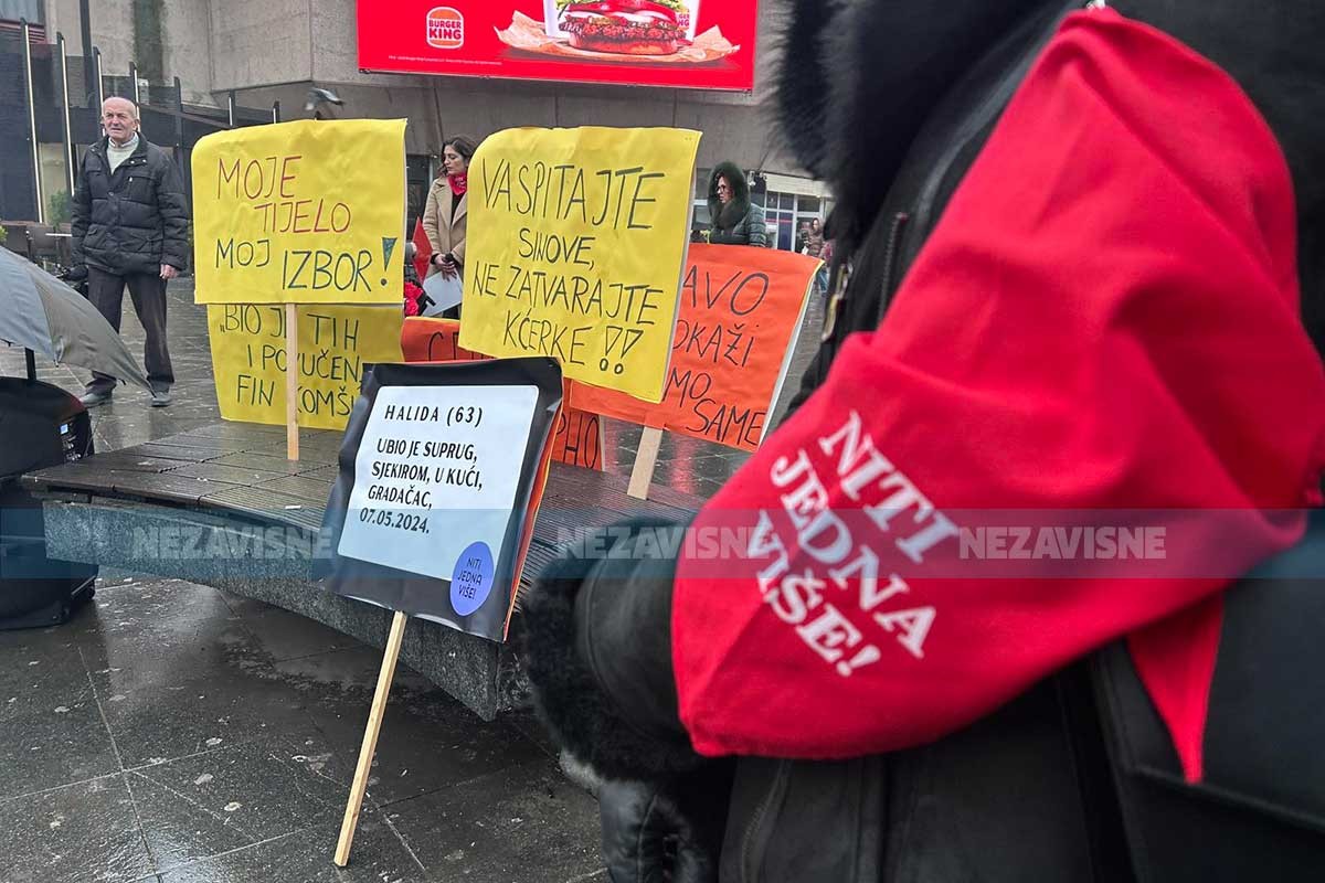 Na Trgu Krajine protesti protiv femicida: "Niti jedna više"