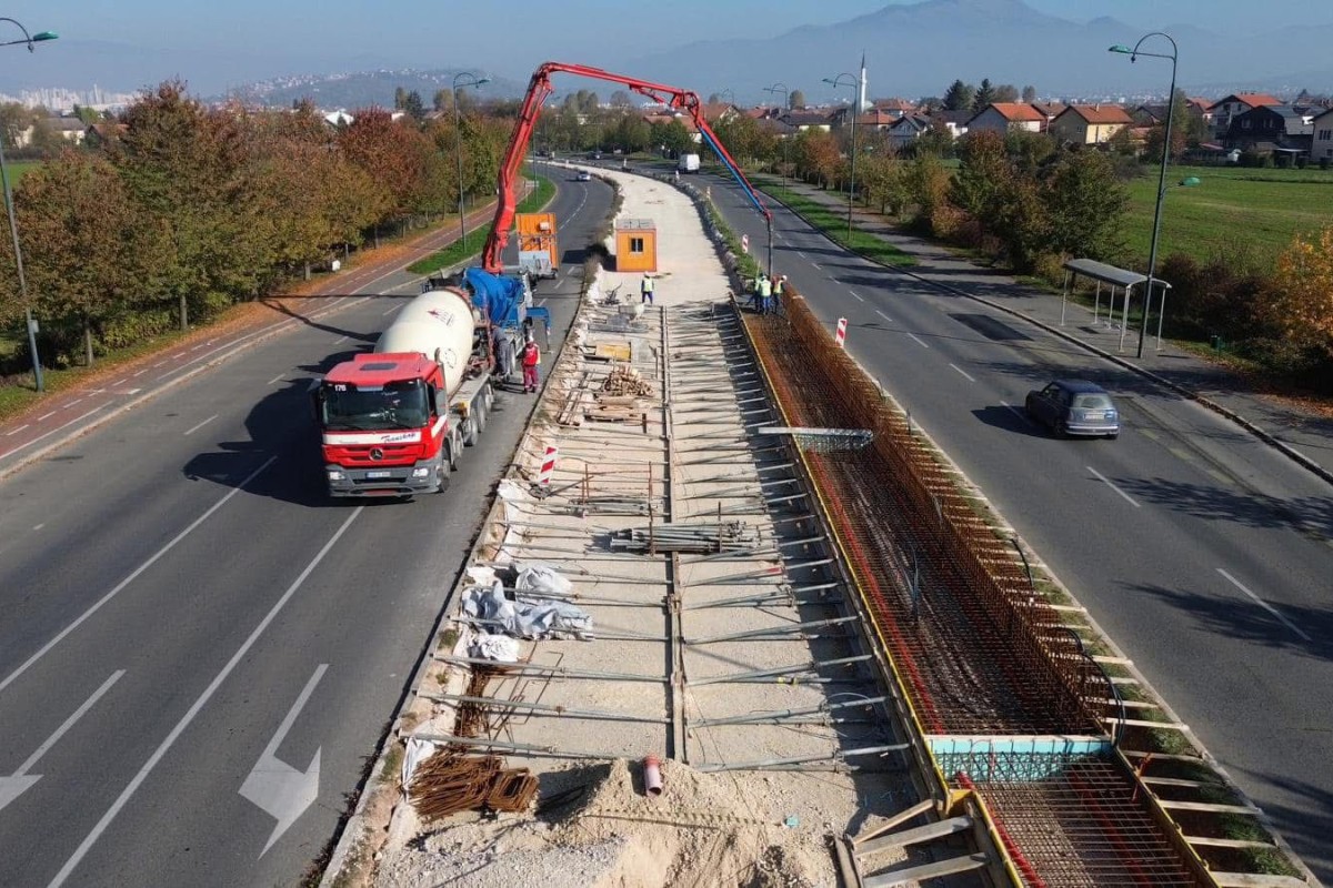 Napreduju radovi na izgradnji tramvajske pruge prema Hrasnici