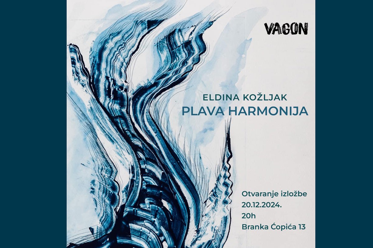"Plava harmonija": Izložba radova Eldine Kožljak u "Vagonu"