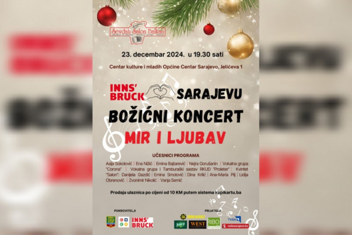 Večeras "Božićni koncert – Mir i Ljubav"