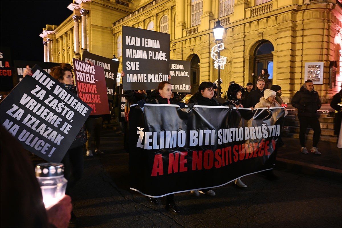 Mimohod u Zagrebu zbog krvavog napada u školi: "Sve ste uzeli, djecu ne damo"