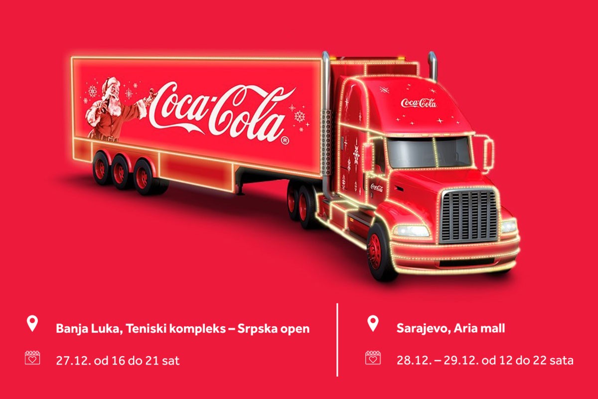Legendarni Coca-Cola kamion radosti stiže u Sarajevo i Banjaluku
