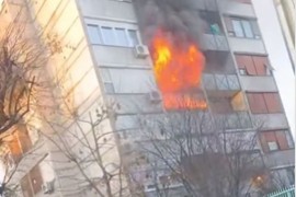 Gore stanovi u višespratnici u centru Čačka (VIDEO)