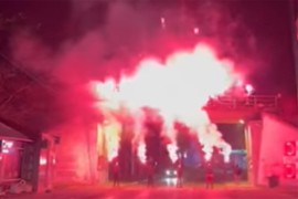 "Delije" bakljadom obilježile Dan Republike (VIDEO)