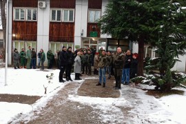 Štrajk upozorenja radnika ŠG "Vrbanja" u Kotor Varošu