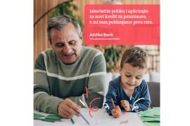Addiko banka poklanja prvu ratu kredita: Posebna ponuda za penzionere