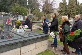 Položeno cvijeće na grob Srđana Aleksića