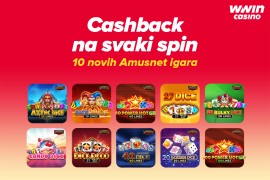 10 novih Amusnet igara uz Cashback na svaki spin
