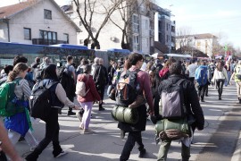 Beogradski studenti stigli u Inđiju (VIDEO)