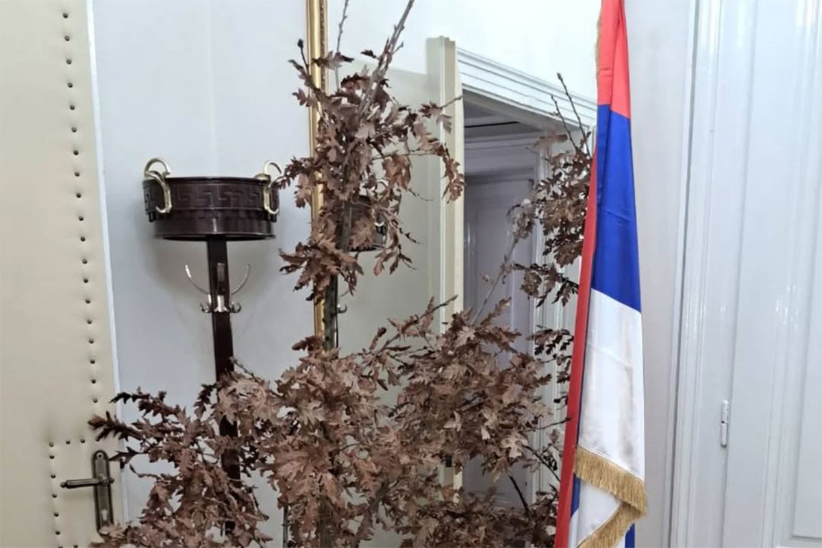 Unesen badnjak u kabinet srpskog člana Predsjedništva BiH