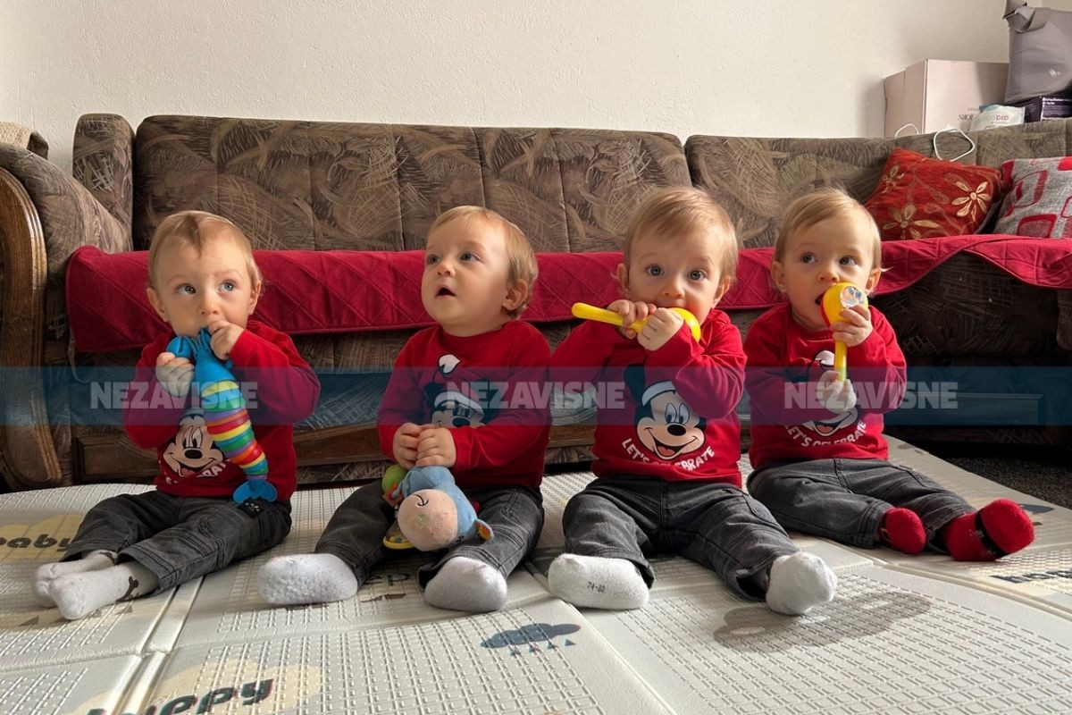 Banjalučke četvorke Matej, Marko, Luka i Jovan slave prvi rođendan