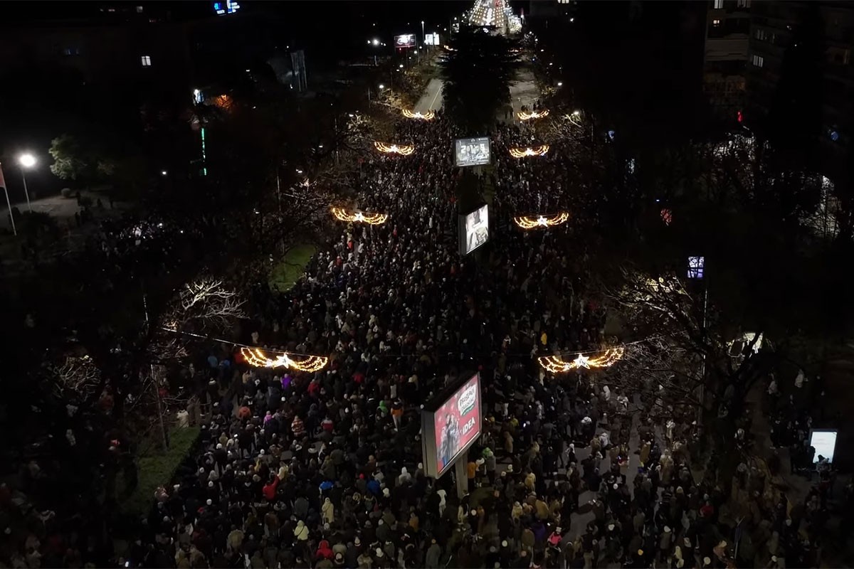 U Podgorici održan protest povodom tragedije na Cetinju (VIDEO)