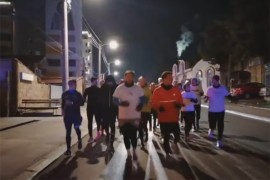 Studenti trčali maraton, ovacijama dočekani ispred Hrama Svetog Save
