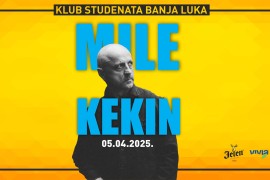 Mile Kekin 5. aprila u Klubu studenata Banjaluka