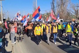 Novosadski i beogradski studenti pješke krenuli na veliki skup u ...