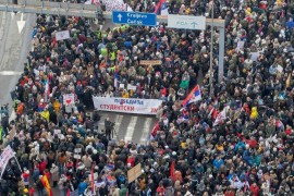 Studenti iz cijele Srbije se sreli na Sretenje: Na protest stigli ...